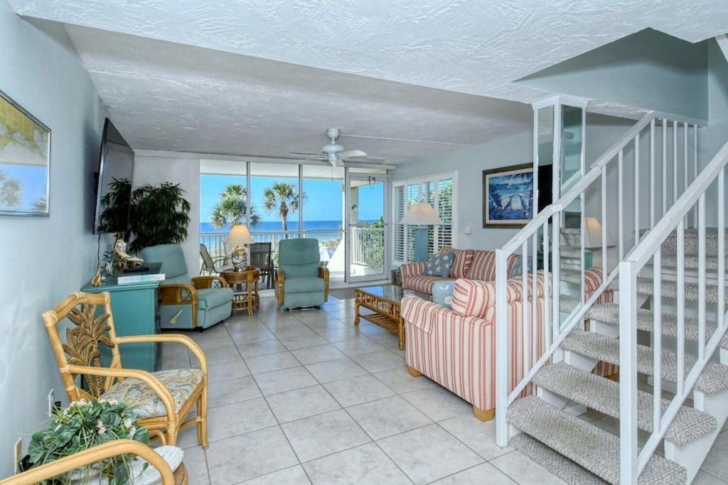 Laplaya 201C Breathtaking Gulf Panorama From This Corner End Unit With A Private Stairway To The Beach Longboat Key Extérieur photo